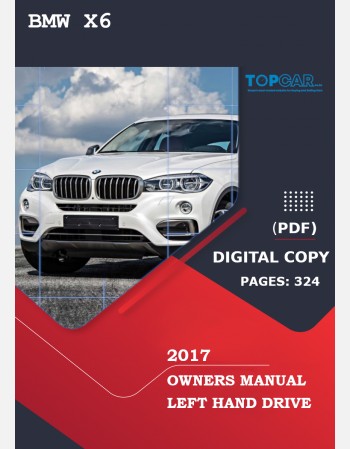 bmw x6 2017 owners manual